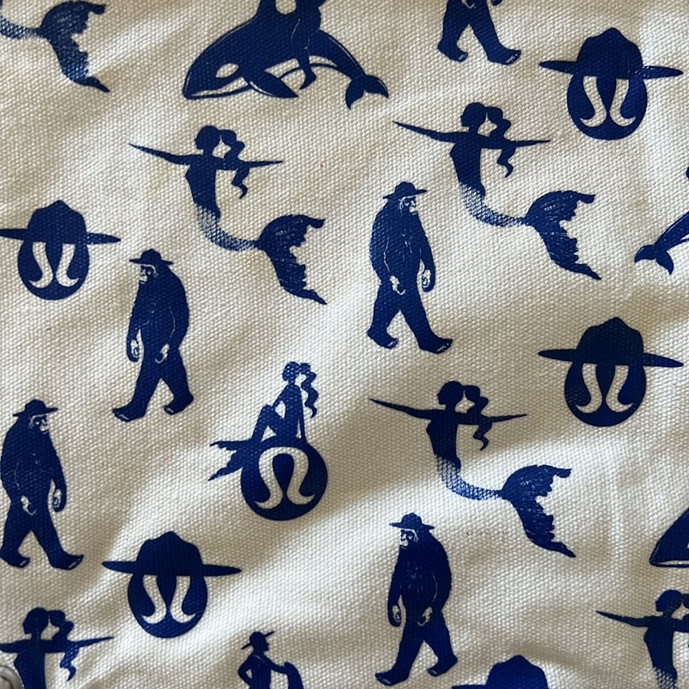 Lululemon Draw String Canvas Tote Bag - image 2